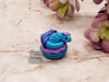 Mini Polymer Clay Blueberry Macaron Dragon