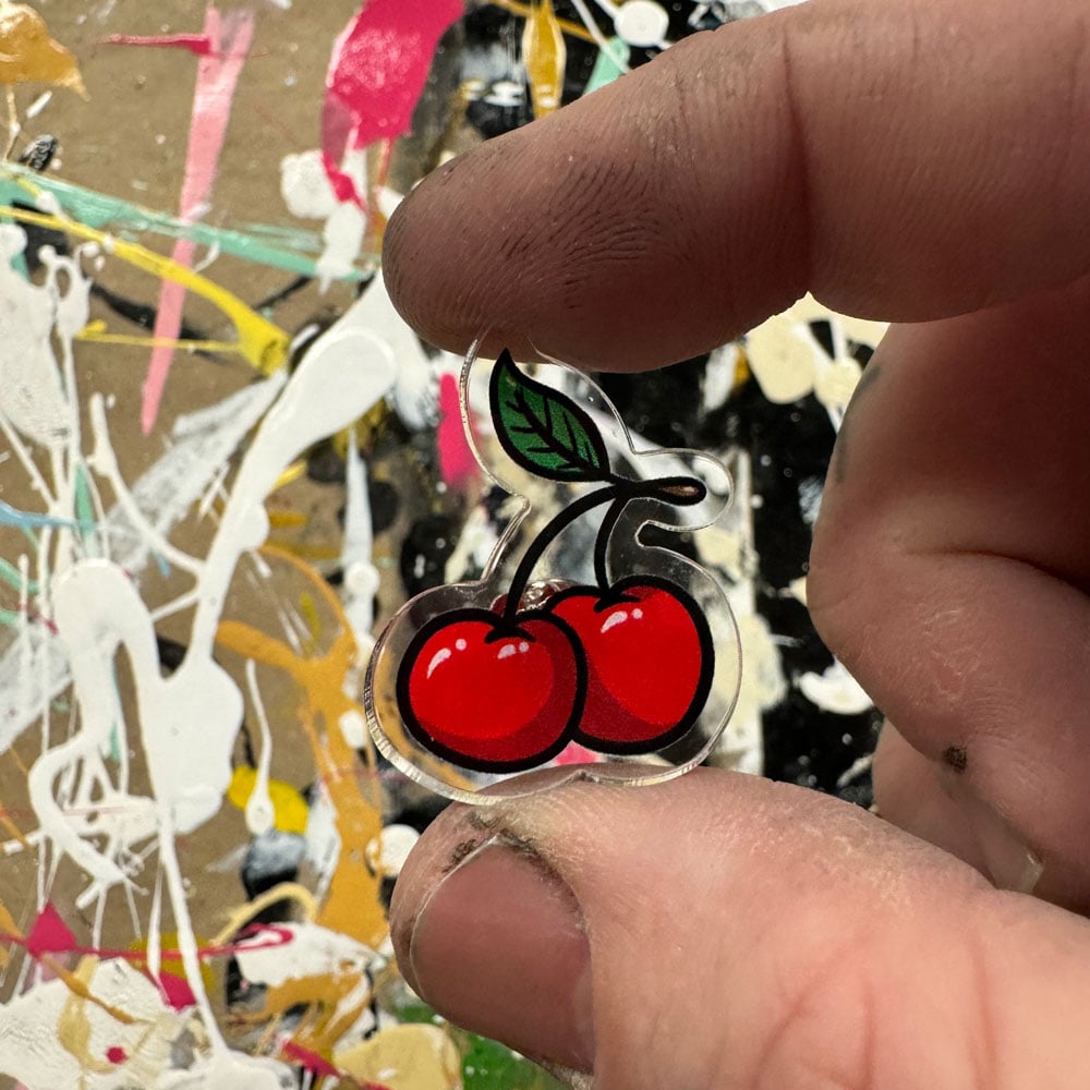 Cherries- Acrylic Pin