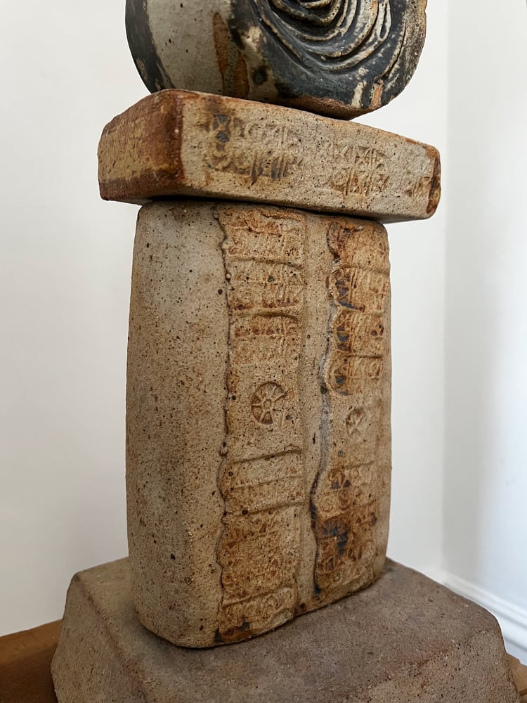 Image of Bernard Rooke Ceramic Table Totem Lamp