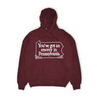 Image 3 of Enemy in PA Hoodie (Maroon)