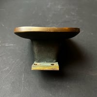Image 4 of Lateral Bronze Push-Pull Handle with Abstract Pattern European 20th Century