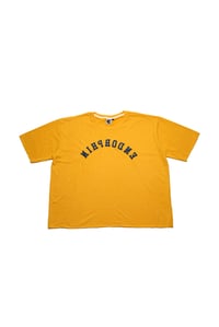 Image 1 of Endorphin Maize & Blue Mirror Puffer “Pump Cover” Cropped Tee