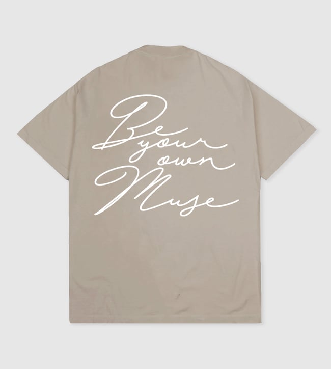 Be your own Muse Heavy Weight Cement Tee