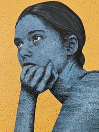 Image 3 of 'Woman Thinking', acrylic on canvas