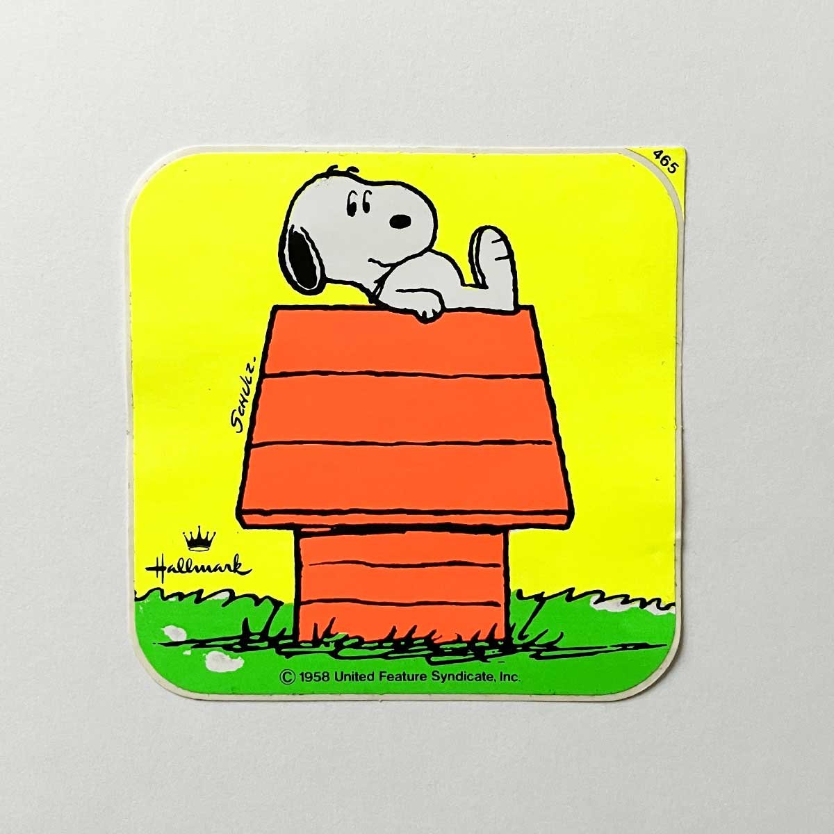 Image of Grand sticker Snoopy fluo - niche