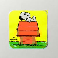 Image 1 of Grand sticker Snoopy fluo - niche