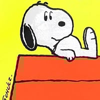 Image 2 of Grand sticker Snoopy fluo - niche