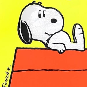 Image of Grand sticker Snoopy fluo - niche