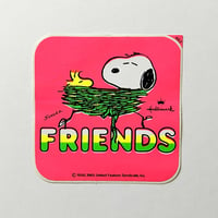 Image 1 of Grand sticker Snoopy fluo - friends