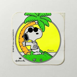 Image of Grand sticker Snoopy fluo - Joe cool
