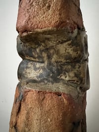 Image 6 of Two Studio Ceramic Lamps in Natural Tones by Bernard Rooke England