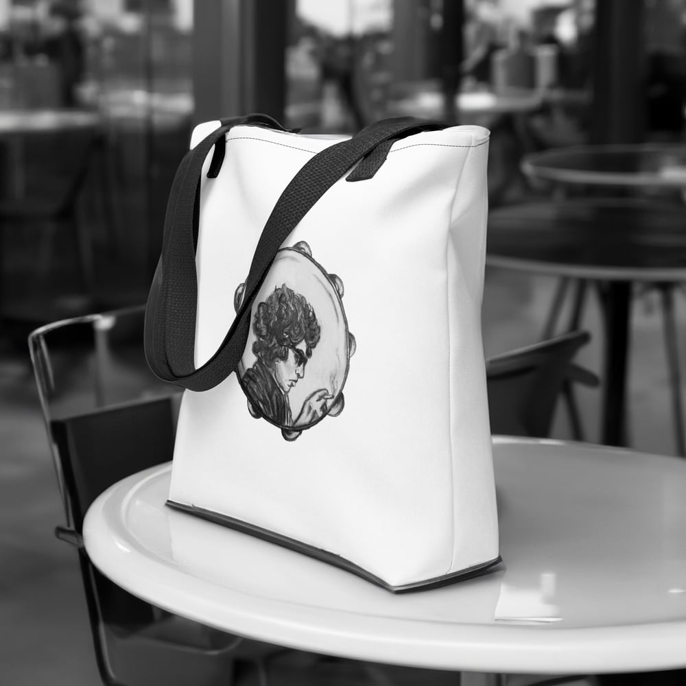 Image of Mr. Tambourine Man Bob Dylan Tote bag