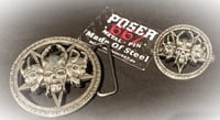 Gürtelschnalle & 3D Pin Skull 