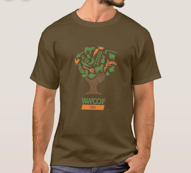 Image of WWOOF Unisex T-shirt - Brown