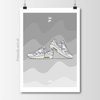 Image 1 of Sneaker Poster Air Max 1 x Patta “Waves White” Print