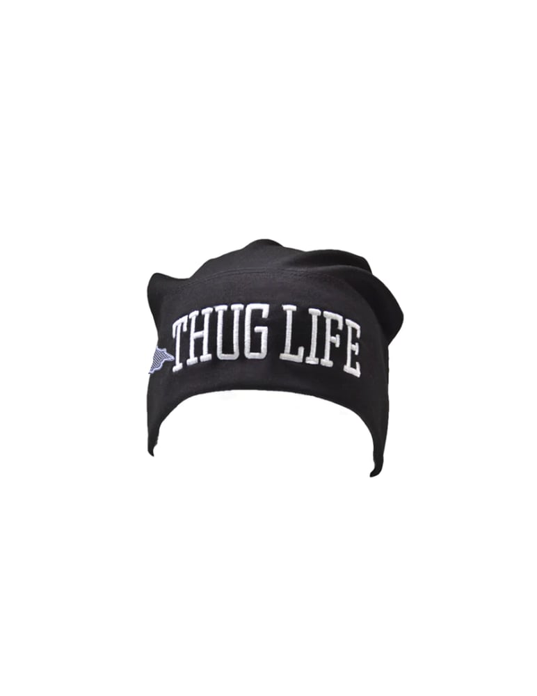 Image of BLACK THUG LIFE BEANIE