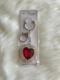 Image 2 of Large Heart Rhinestone Key Chain