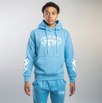 Image 1 of Faith Over Fear Sweatsuit (Light Blue)