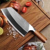 Culinary Cleaver Knife, Stainless Steel Cutlery, Meat Vegetable Chopping Slicing Kitchen Chef Knives