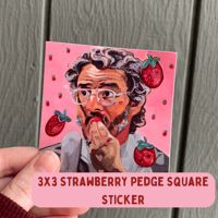 Image 4 of Strawberry Pedge (Stickers and Magnets!)