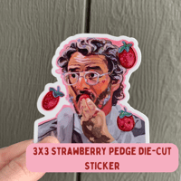 Image 5 of Strawberry Pedge (Stickers and Magnets!)