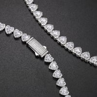 Image 2 of Heart Shape Moissanite Chain