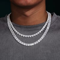 Image 4 of Heart Shape Moissanite Chain