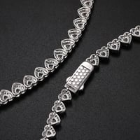 Image 5 of Heart Shape Moissanite Chain