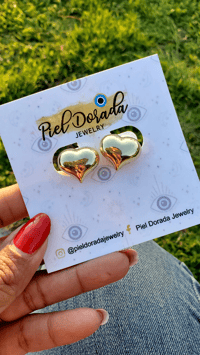 Image 1 of Bold Heart Earrings 
