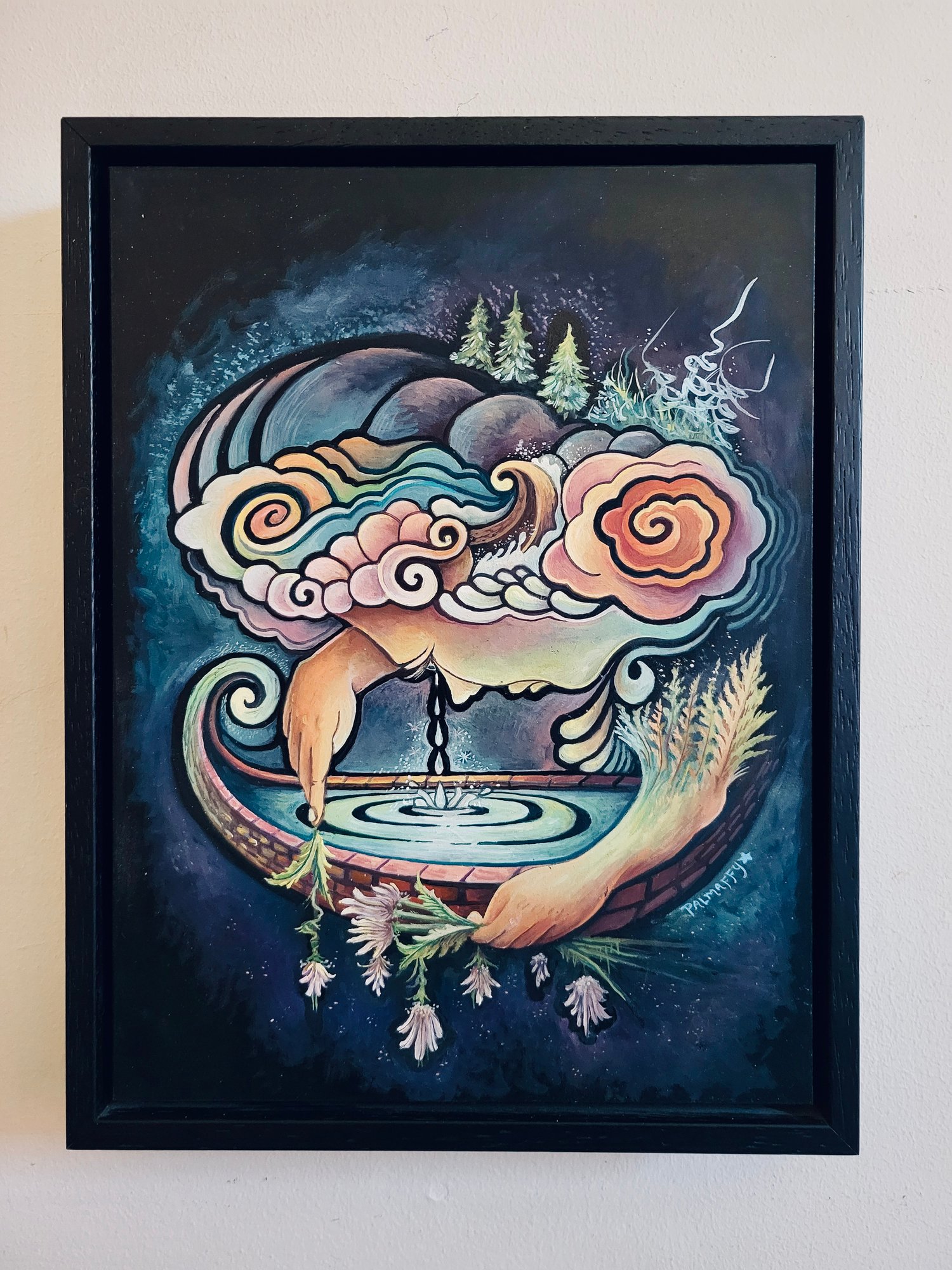 Image of The Joyous Lake Original Oil Painting (framed)