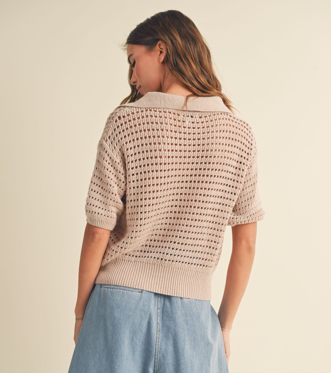 Image of Tearose crochet sweater