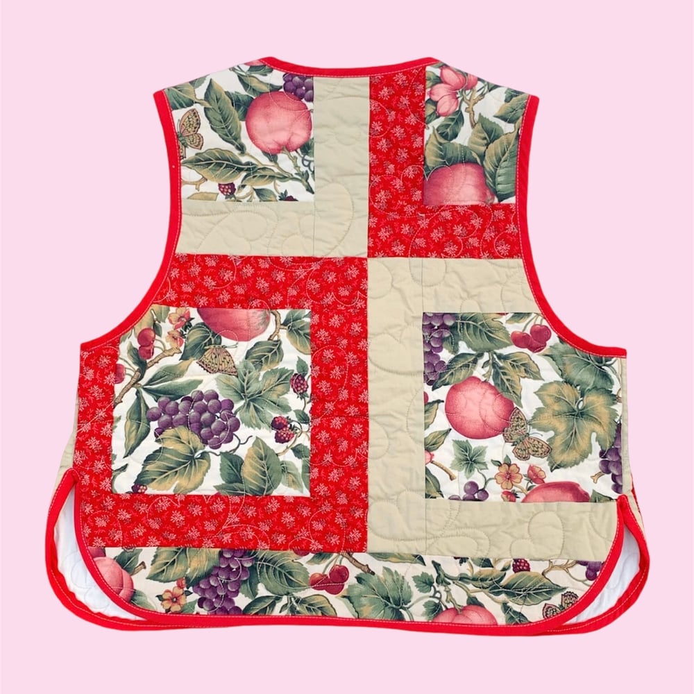 Image of Quilt Vest — Botanical Illustrations