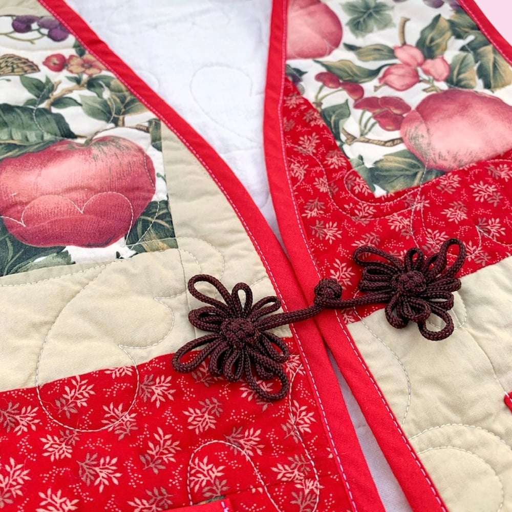 Image of Quilt Vest — Botanical Illustrations