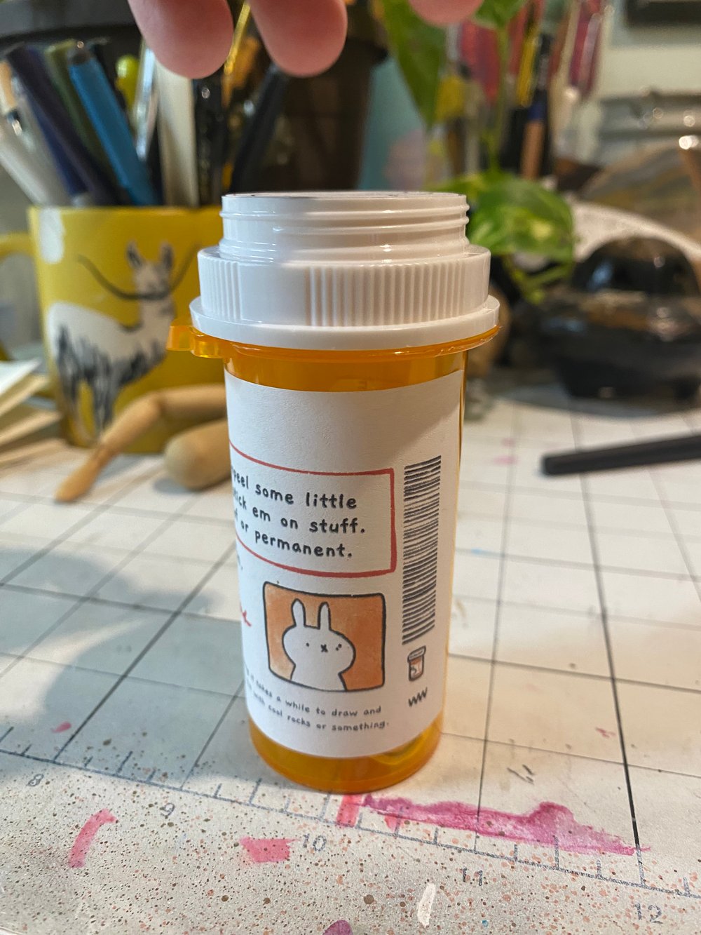 Bunny Bottle: Color Your Own Stickers!
