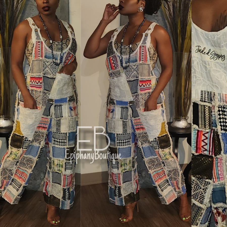 Image of The Jaded Gypsy Patchwork Jumpsuit