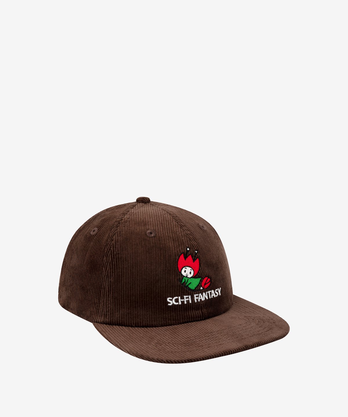 Image of SCI-FI FANTASY_FLYING ROSE HAT (CORDORUY) :::BROWN:::