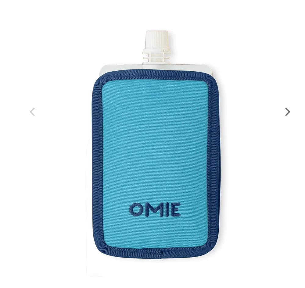 Omie Chill Freezable Yogurt Food Pouch Blue