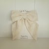 Large beige Posie bow // Posie Collection