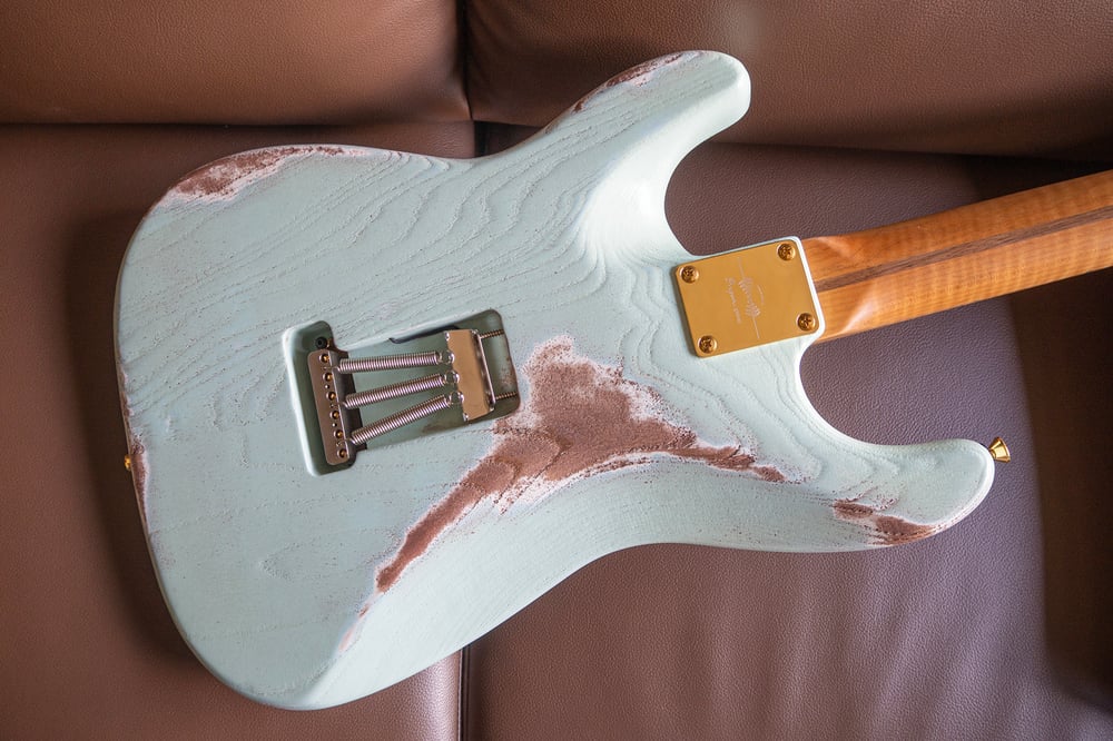 60s' ST Relic Sonic Blue | ONPA Guitar