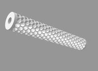 Image 1 of Digital Download: .stl 3D resin printer files: 'Round Honeycomb Sections', for pen blank casting!