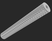 Image 4 of Digital Download: Cylindrical Herringbone pattern .stl files for printing on 3D resin printers!
