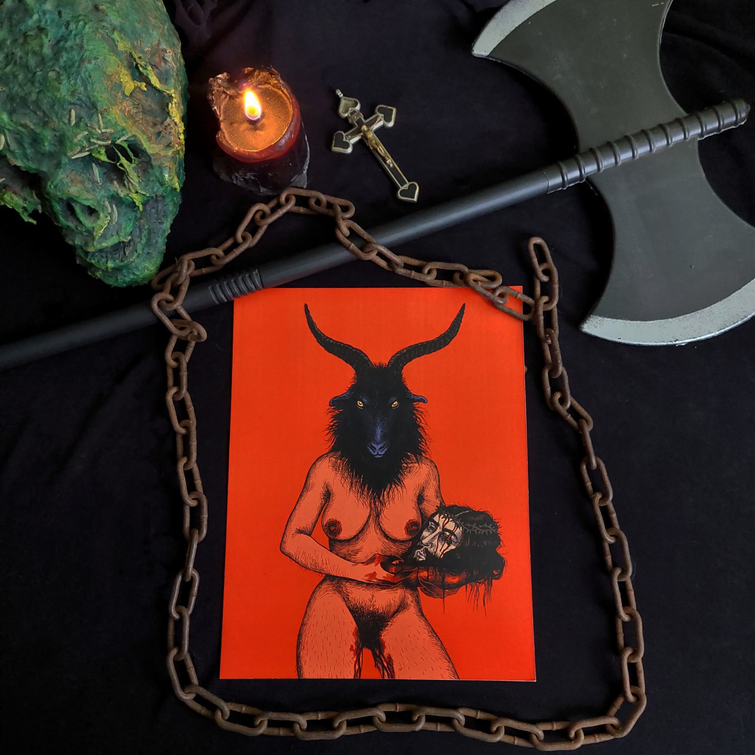 "The death of Jesus" Mini Print