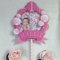 Image 3 of Ms Rachel Bubblegum inspired cake topper, Ms Rachel party decor