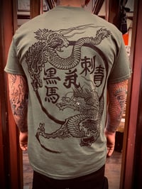 Image 2 of BLACK HORSE PAINTER DRAGON T-SHIRT 