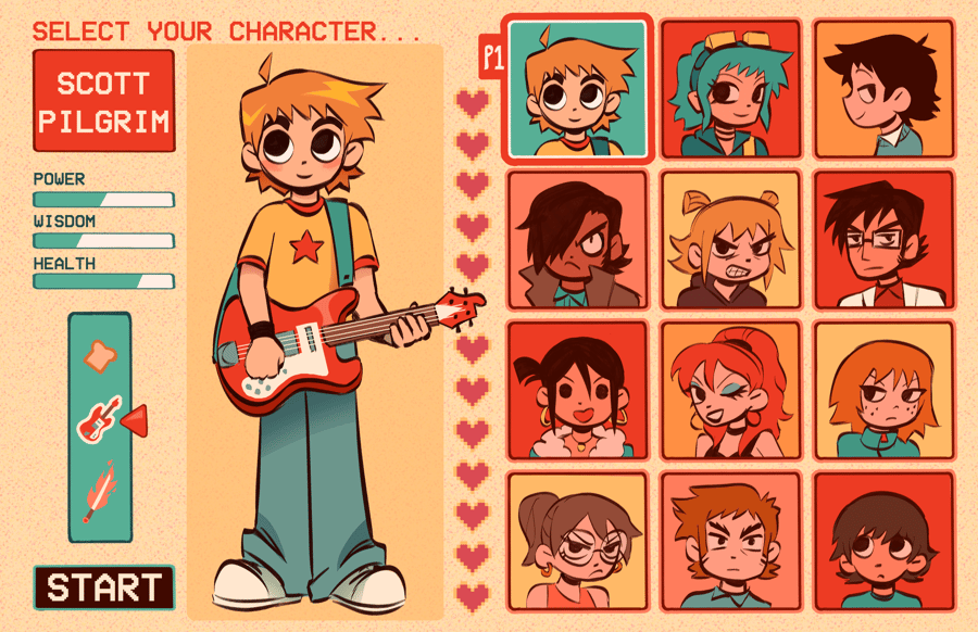 Image of Scott Pilgrim Print