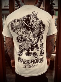 Image 2 of BLACK HORSE ONI WITH HORSE T-SHIRT