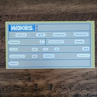 Image 2 of WAKOS Oil Maintenance Sticker 