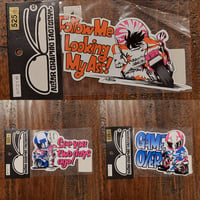 Image 1 of Moto Cartoon Stickers