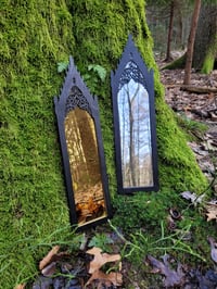 Image 4 of Slender Gothic mirror, Slim mirror, 14' wall mirror