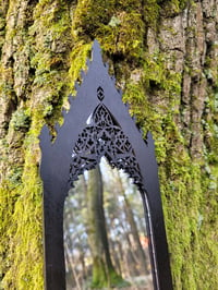 Image 3 of Slender Gothic mirror, Slim mirror, 14' wall mirror